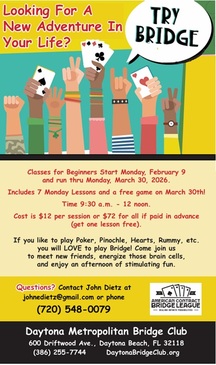 BEGINNING BRIDGE CLASSES