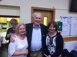 Joe Moran with Anne OConnell and Kathleen Vaughan