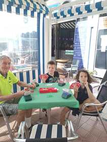 Two 7 year old bridge students