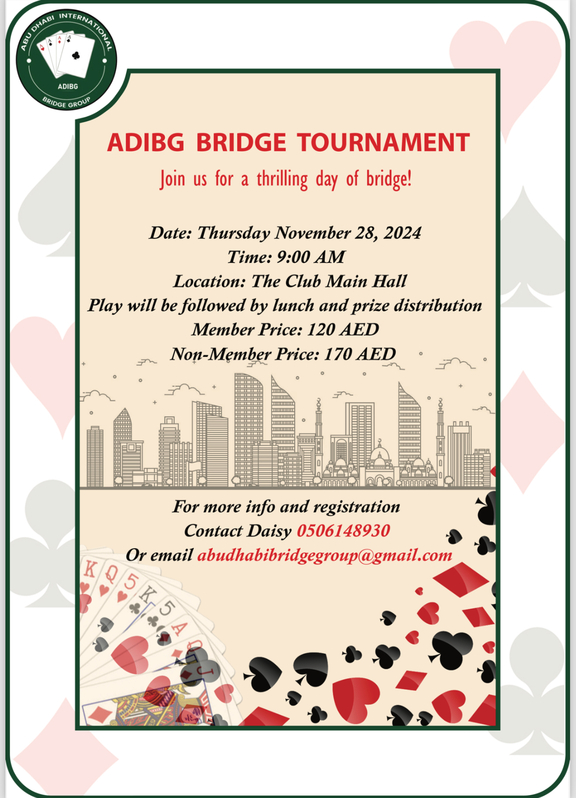 The ADIBG Bridge Tournament