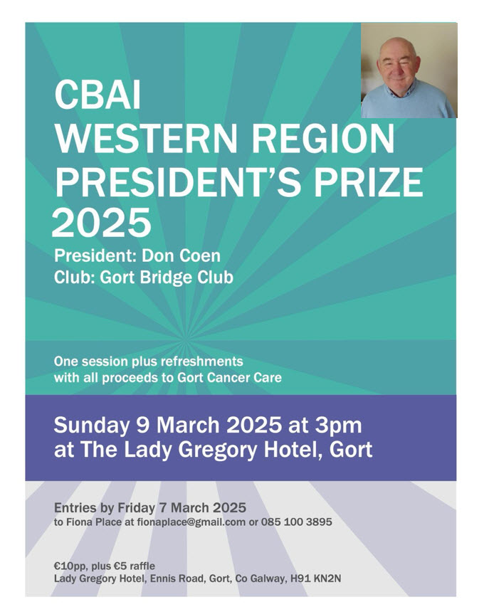 2025 Presidents Prize-Don Coen- Gort 10th March 2025