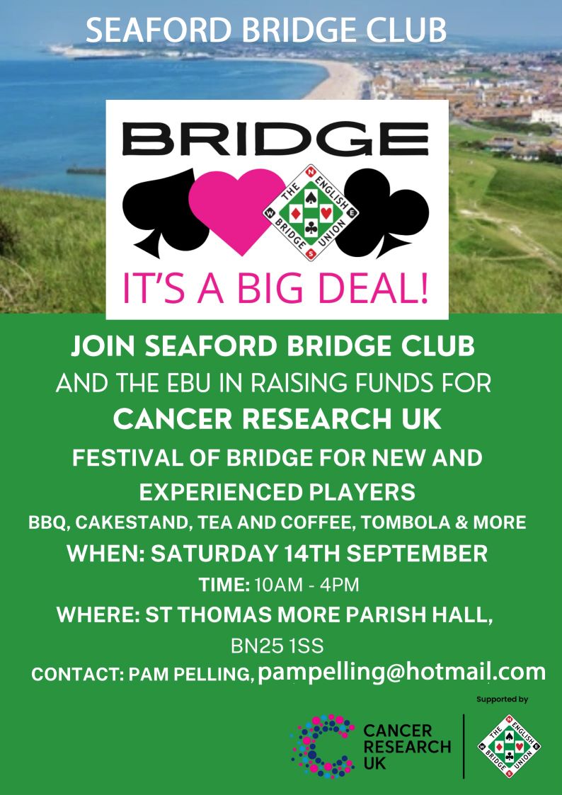 Seaford Bridge Club and Cancer Research