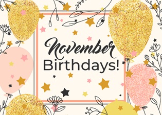 NOVEMBER  BIRTHDAYS