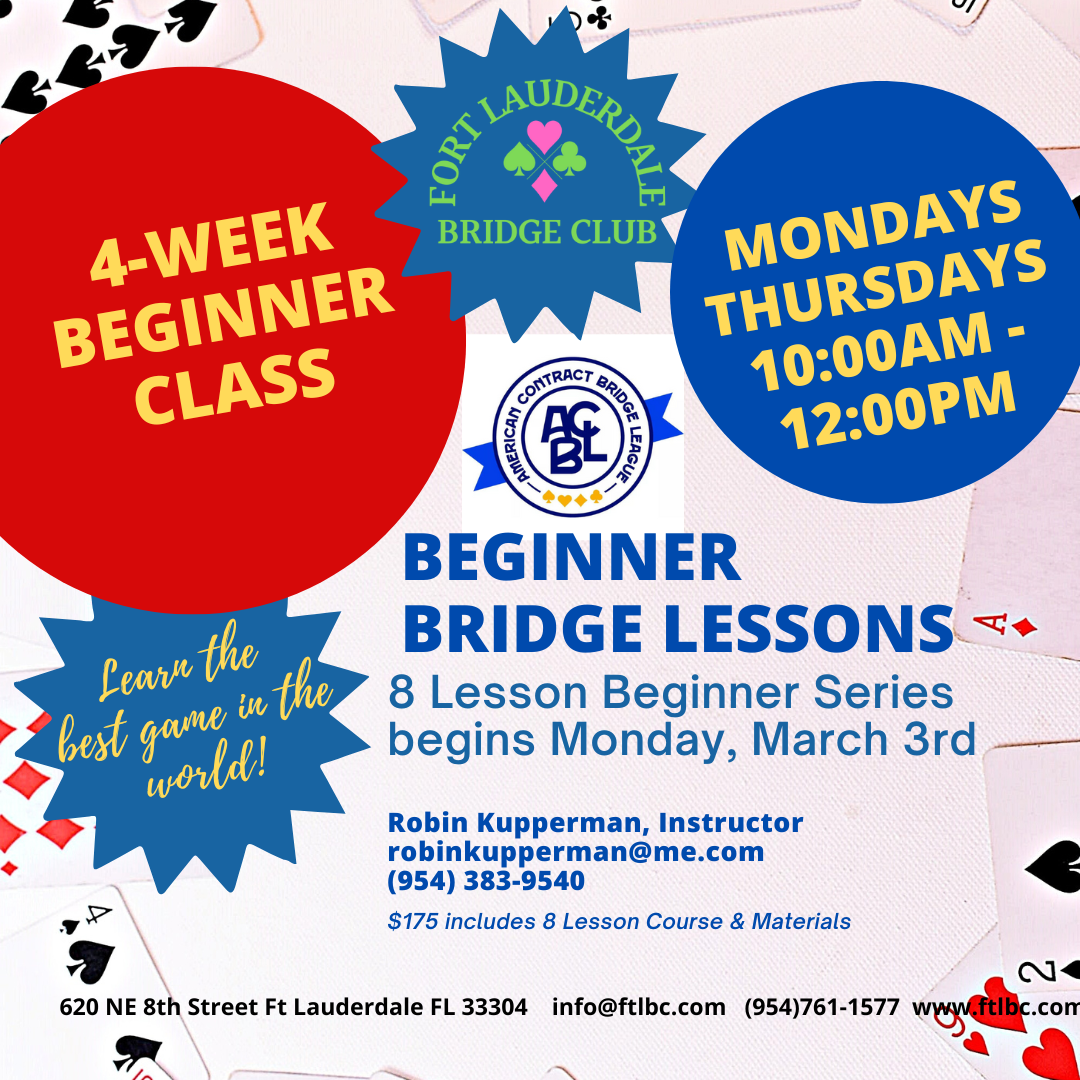 Beginner Lessons start March 3rd