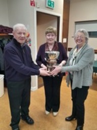 Congratulations to Pat Ward and Anne Nolan on winning the Egan Bowl, presented by President Sheila Baynes