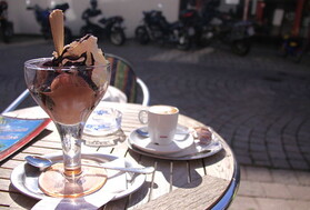 BAM TEAM Game with Homemade German Chocolate Ice Cream