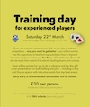 Training Day for Experienced Players