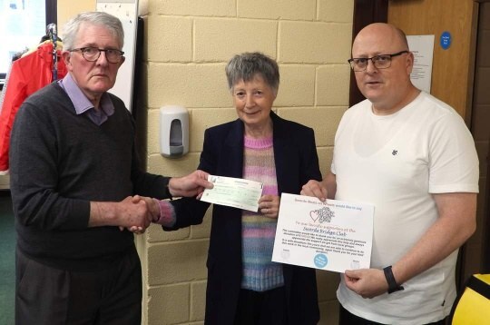 Presentation of Cheque of 1000 Euros to Swords Meals on Wheels
