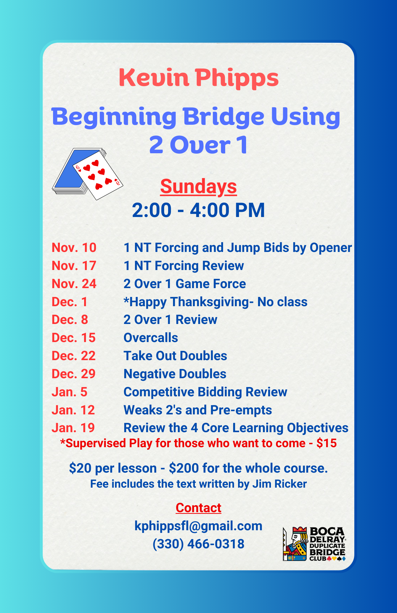 Beginning Bridge with Kevin Phipps