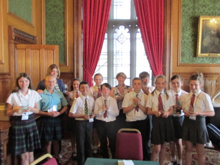 Warwickshire Juniors visit House of Lords