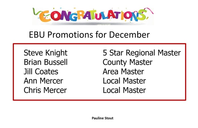 Promotions for December